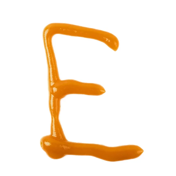 Одинарна літера з соусу ізольована — стокове фото
