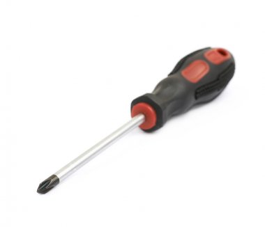 siyah tornavida izole