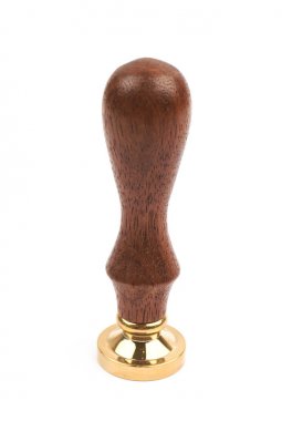 Mühür mumu ahşap stamper izole