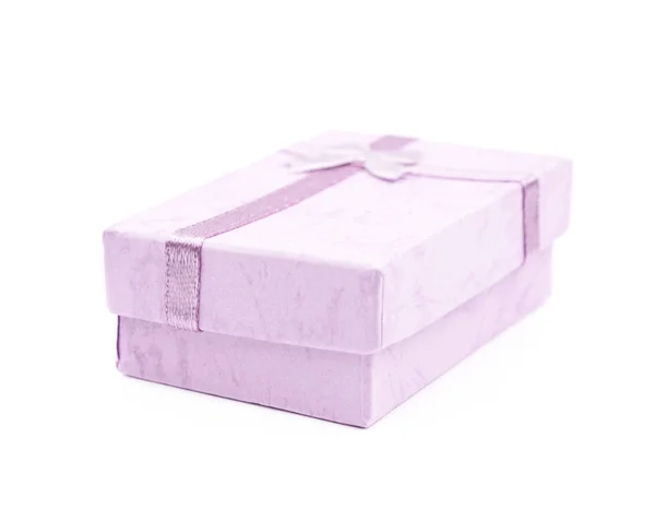 Gift box with a bow isolated — Stock Photo, Image