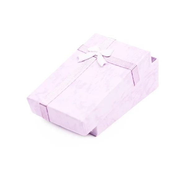 Gift box with a bow isolated — Stock Photo, Image