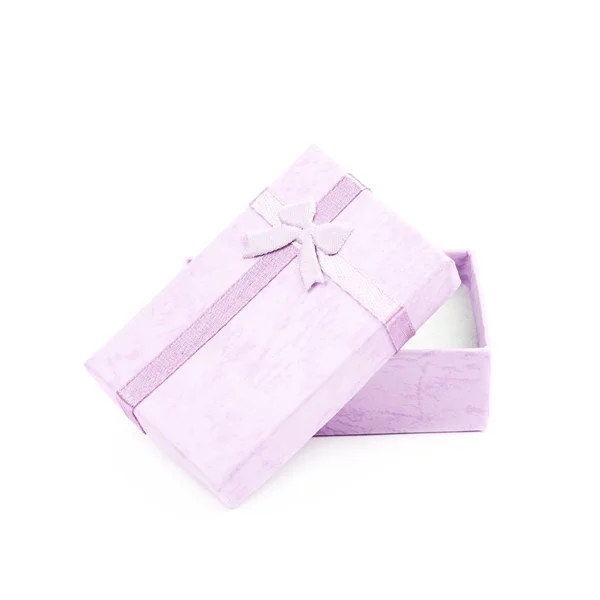 Gift box with a bow isolated — Stock Photo, Image