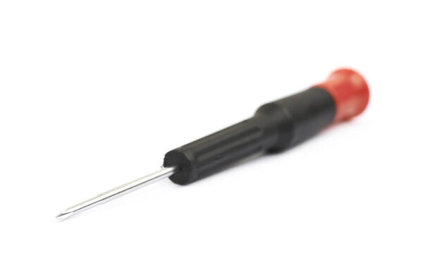 Tiny screwdriver isolated
