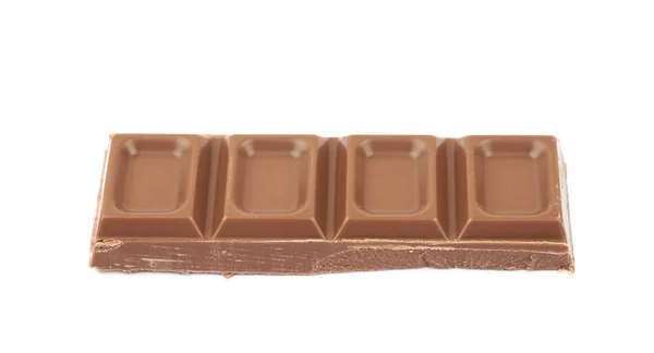 Sütlü çikolata izole bir satýr — Stok fotoğraf