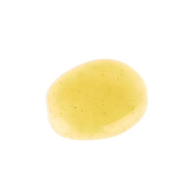 Pozzanghera della salsa calda gialla isolata — Foto Stock