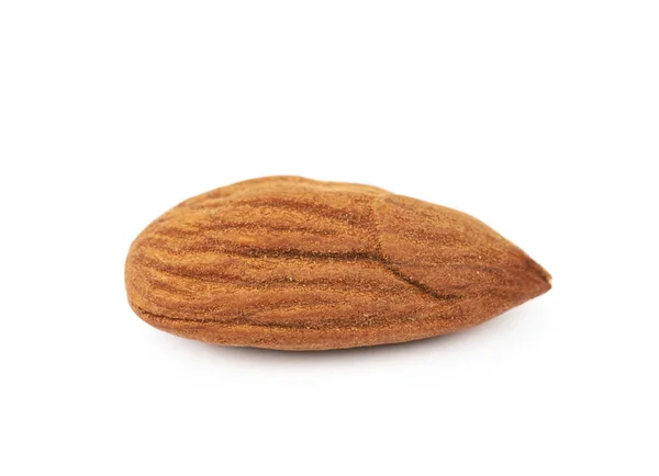 Single almond isolated — Stock Photo, Image