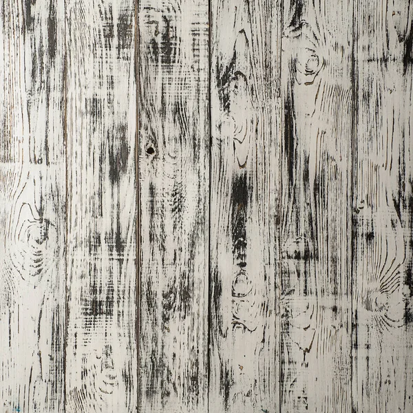 Vintage weathered shabby white painted wood texture as background — Stock Photo, Image