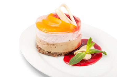 tatlı beyaz zemin üzerine