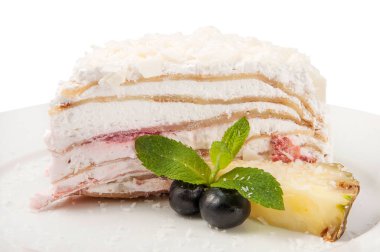 tatlı beyaz zemin üzerine