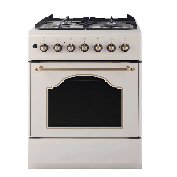 Gas cooker isolated on white — Stock Photo, Image