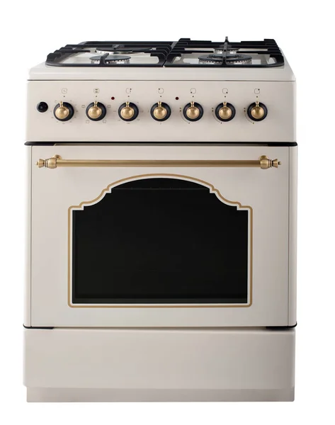 Gas cooker isolated on white — Stock Photo, Image