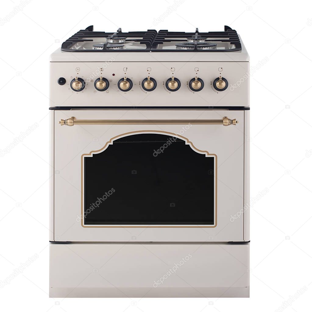 gas cooker isolated on white
