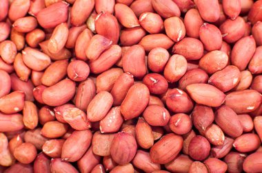 Tüm arka plan üzerinde kırmızı tahıl fıstık