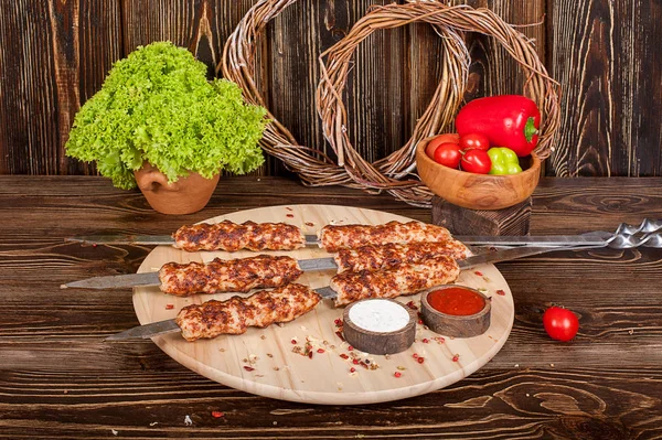 Ham mangal şiş kebap - ızgara et