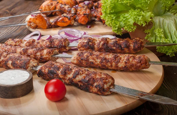 Ham mangal şiş kebap - ızgara et