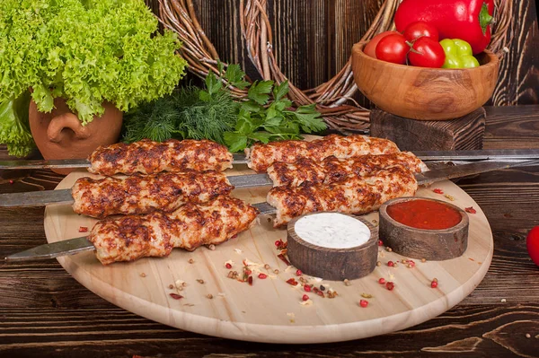 Ham mangal şiş kebap - ızgara et