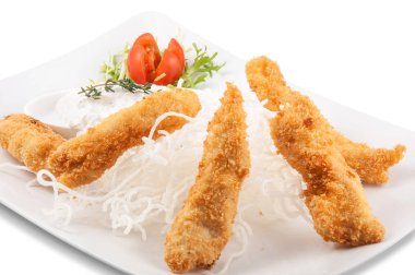 lokanta plaka üzerinde beyaz arka plan üzerinde