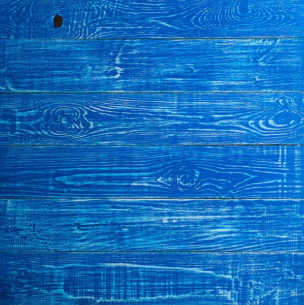 La vieja textura de madera azul con patrones naturales. Concepto de fondos - antigua valla de madera pintada en fondo azul — Foto de Stock