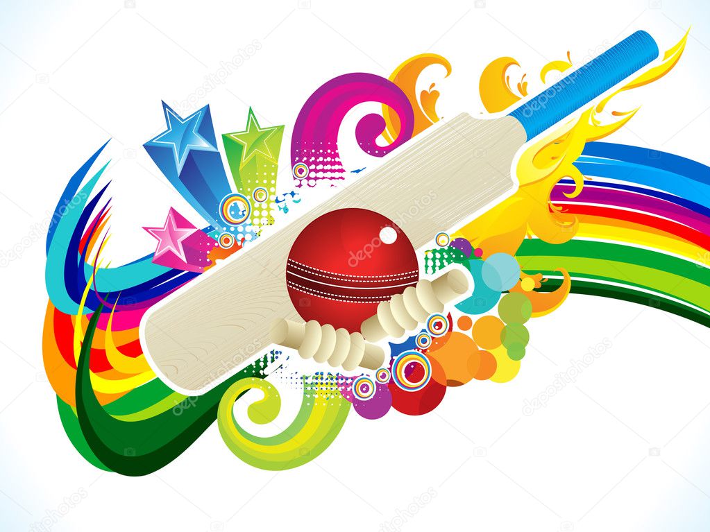 abstract artistic cricket background