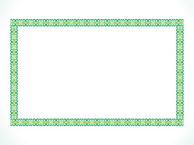 soyut sanat yeşil sınır