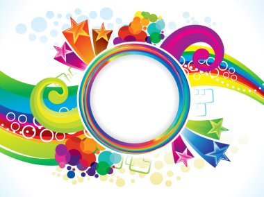 soyut sanat renkli gökkuşağı patlayabilir