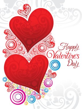 soyut sanat Sevgililer günü kalpleri arka plan