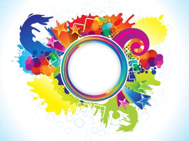 soyut renkli daire patlayabilir