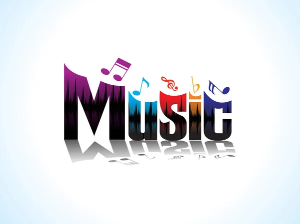 Abstract artistic music text — Stock Vector