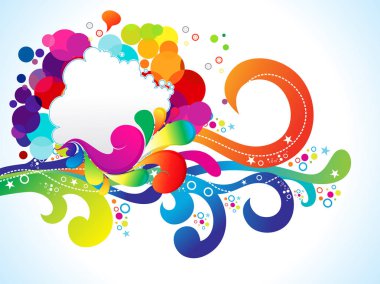 soyut sanat renkli patlayabilir