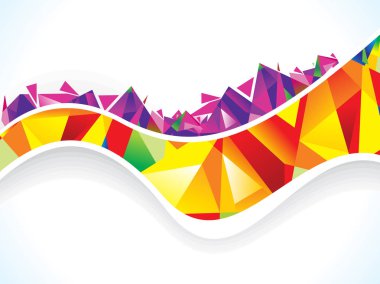 soyut sanat renkli parlak arka plan dalga