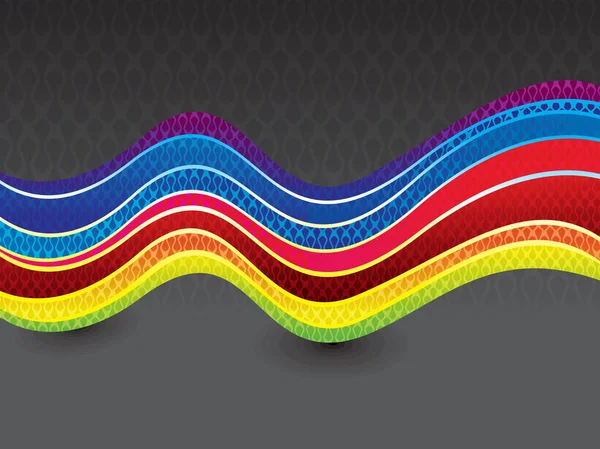 Abstract artistic rainbow wave — Stock Vector