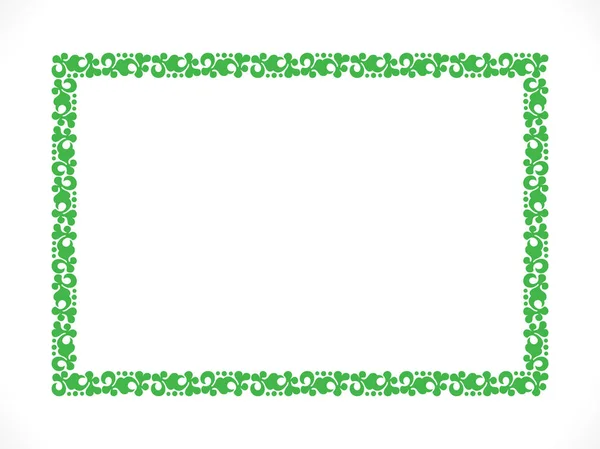 Abstrait artistique vert frontière — Image vectorielle