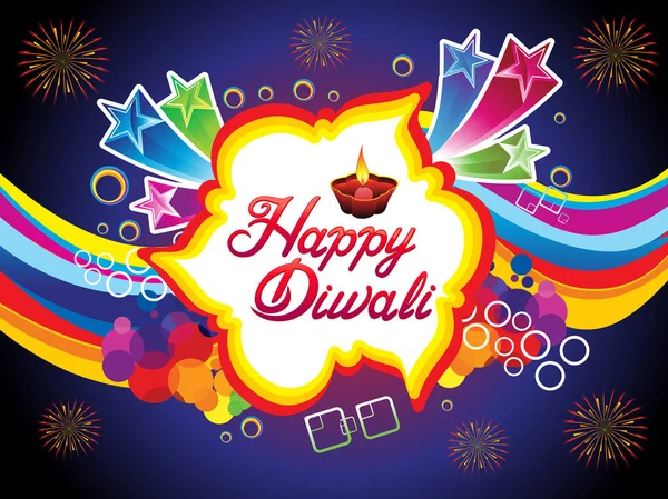 Abstract artistic diwali background — Stock Vector