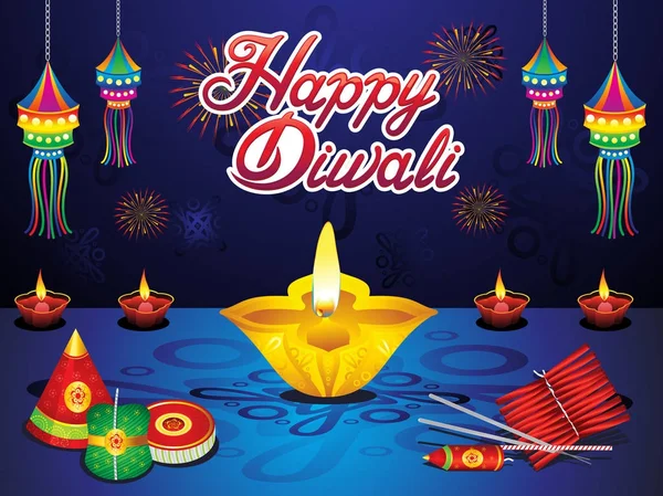 Resumo artístico criativo fundo diwali — Vetor de Stock