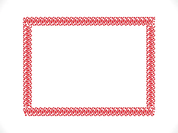 추상 예술 창조적인 빨간색 테두리 — 스톡 벡터
