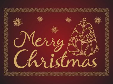 sanatsal yaratıcı altın Noel arka plan