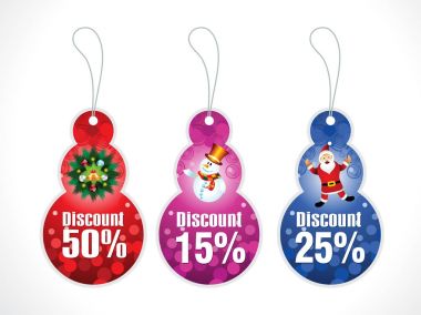 birden çok Noel Etiketler sanatsal yaratıcı soyut