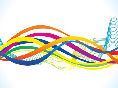 soyut sanat yaratıcı gökkuşağı dalga