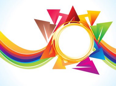 soyut sanat gökkuşağı dalga patlayabilir