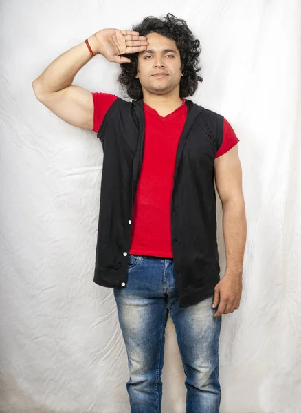 indian male model salute