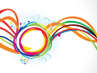 soyut sanat yaratıcı renkli dalga patlayabilir