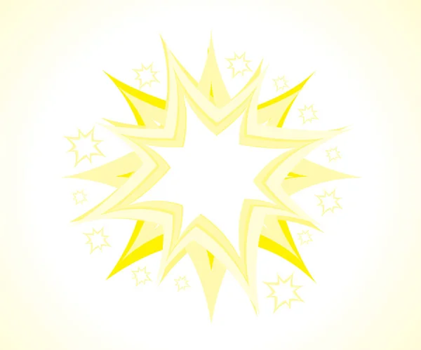 Абстрактная Творческая Звезда Взрывает Векторную Иллюстрацию — стоковый вектор