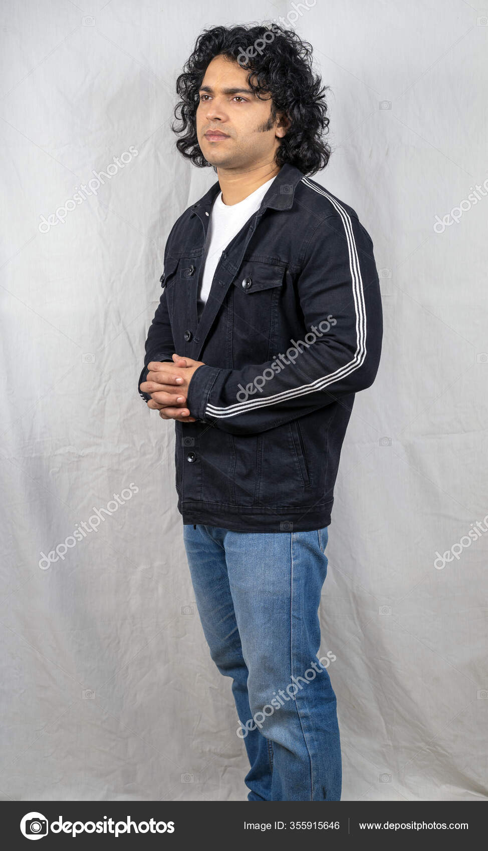 Middle age man wearing casual clothes looking to side, relax profile pose  with natural face with confident smile Stock Photo - Alamy