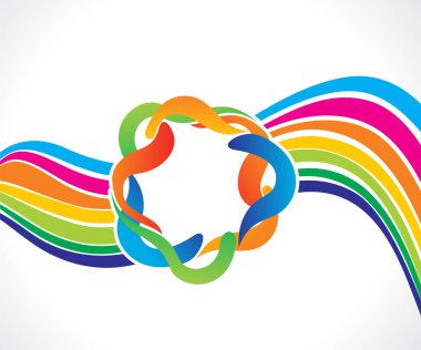 soyut sanatsal yaratıcı dalga arkaplan vektörü çizimi