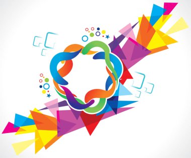 soyut sanat yaratıcı renkli arka plan vektör çizim