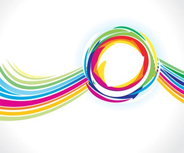 soyut sanatsal yaratıcı dalga arkaplan vektörü çizimi