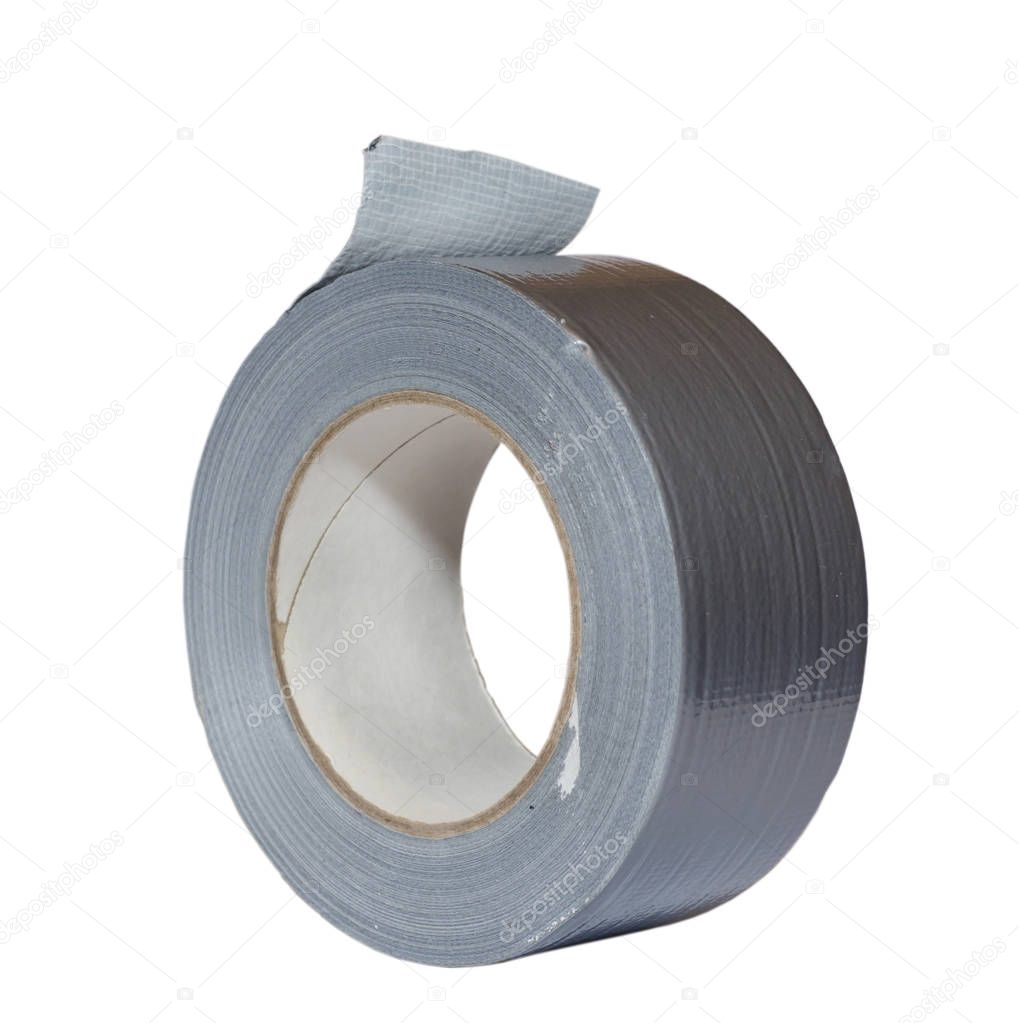 Fabric adhesive tape silver.