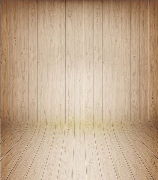 Curva madera pared textura fondo — Vector de stock