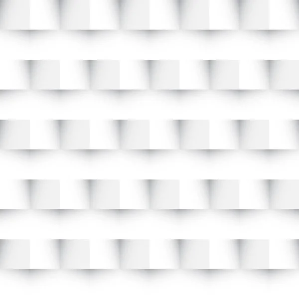 Blanco 3D textura abstracta geométrica patrón sin costuras — Archivo Imágenes Vectoriales