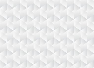 Şeffaf küpleri ile beyaz soyut seamless modeli